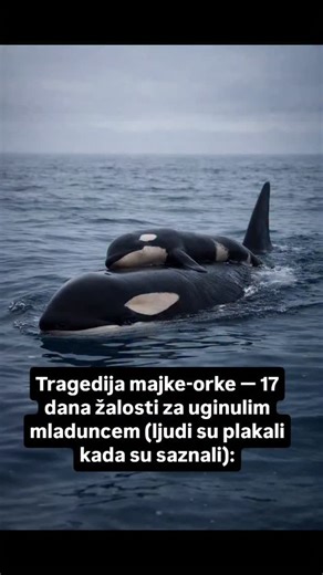 Dnevne Korisnosti on Instagram: "1️⃣ U julu 2018. godine, na severozapadu Tihog okeana, orka po imenu Talekua, poznata naučnicima kao J35, donela je na svet mladunče, ženku koja je živela svega oko 30 minuta. Ono što je usledilo potreslo je ceo svet. Nakon što je mladunče uginulo, majka nije otišla dalje. Podigla je njegovo telo na površinu i nastavila da pliva, odbijajući da ga pusti. 2️⃣ Sedamnaest dana zaredom Talekua je nosila telo svog mladunca, prelazeći stotine kilometara. Kada bi telo sk