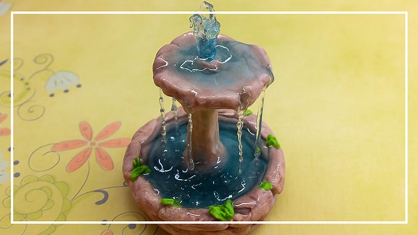 Polymer Clay and Resin Fountain Tutorial: Crafting a Unique Fimo Masterpiece