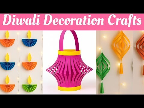 Aakash Kandil Making / Paper Diya / Easy Paper Lantern / Diwali Decoration Paper Crafts DIY