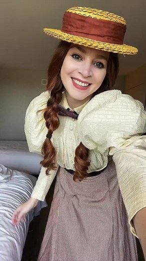 24K views · 1.1K reactions | #costumecollege #annewithane #1890s #1895 #bustledress #1880s #historicalcostuming #historicalcostume #sewingtiktok | The Sewlo Artist | Facebook