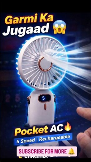 Amazon Viral Mini Fan Garmi Me AC Fail Kar De 😱🔥Garmi Ka Killer Hand Fan #shorts ‪@TheGiftifyWorld‬