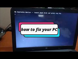Tips & Tricks 🔥🔥: No bootable device -- insert boot disk and press any key