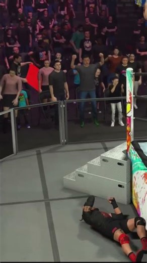 That headbutt went COMPLETELY wrong #wwe #wrestling #gaming