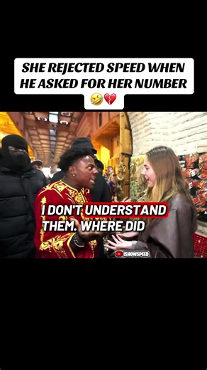 SHE REJECTED SPEED WHEN HE ASKED FOR HER NUMBER 🤣💔 #ISHOWSPEED #speeddoesafrica #morocco #africa #speed @IShowSpeed
