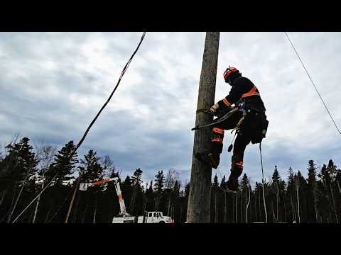 Building Power Lines for a Brand New Subdivision⚡- Full Line Crew at Work!
