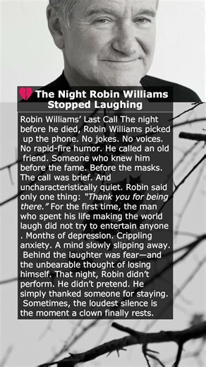 💔 The Night Robin Williams Stopped Laughing