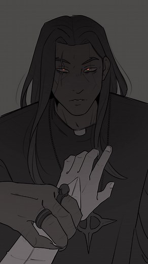 Will you just leave him to bleed ?? how cruel ;( #priest #art #oc #ocart #procreate #digitalart #arttok #obessesive #church #priestess #meanmen #father #ocartist #capcut #religion #obsessed #romance #romantic #darkromance