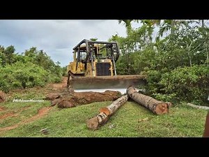 CAT Dozer Road Building : From Dirt to Driveway FAST | Fastest Road Construction Using CAT D6R XL