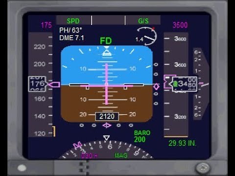 PMDG BOEING 737. PFD - Primary Flight Display. PREPAR 3D.