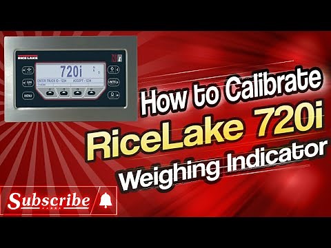 Rice Lake 720i weighing Indicator Calibration | weighing Controller