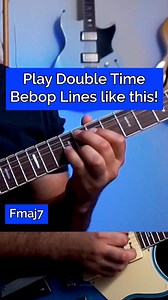 Comment 🎸 for the Tabs/PDF link! Today we're going to learn how to create "double time feel" phrases over Mid/Mid-High tempos. We'll be using an Fmaj7 Turnaround progression for today's example. Full theory breakdown on my Patreon page! #jazzguitar #guitarists | Richard Peña