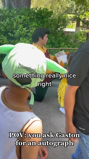 Meeting Gaston in Fantasyland - Disney Character Interaction Highlights