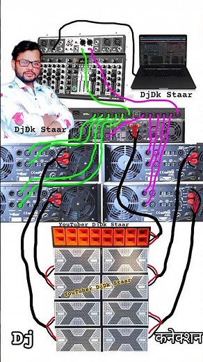 डीजे कनेक्शन dj connection 8 Bass 2 Hf Box tweeter idea's #djsetup