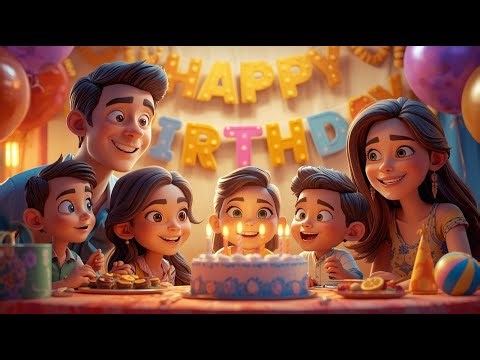 Happy Birthday 🎂 | Family Version 👨‍👩‍👧‍👦 Warm & Joyful Birthday Song