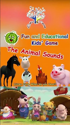 🎶 Animal Sounds Song | English Nursery Rhyme | Fun Baby Song for Children | EduFam