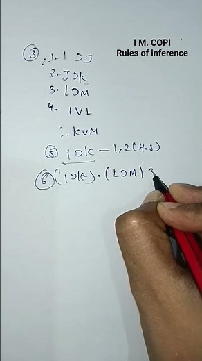 Rules of inference Q3. #logic #education #exam #semester2 #inference #krystalall