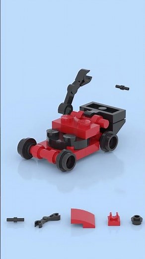 LEGO Nano Lawn Mower 🌱🛠️ Cut Grass Like a Tiny Boss! 😂🚜 #lego