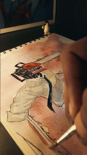 Coloring Denji from Chainsaw Man! ⛓️