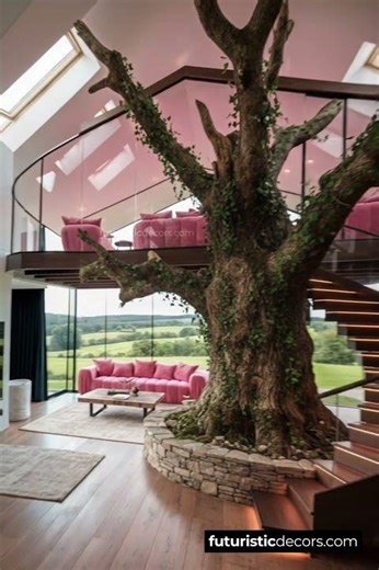 Wow! Incredible indoor treehouse loft! 🤯👏