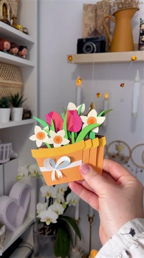 Flower Pot Box Card