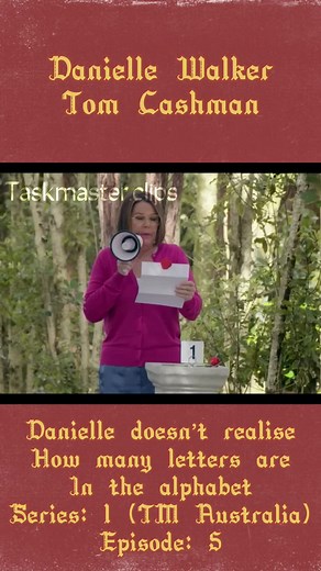 ✉️ Her face when she realised ✉️ #taskmaster #taskmasterclips #clips #taskmasterau #funny #comedian #daniellewalker #tomcashman
