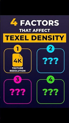 The 4 Factors That Control Texel Density #gameart #uvmapping #3dart