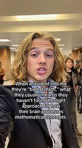 You’re not bad at math — your brain just wants a better translator. 易 #collegelife #hardwork #University #StudentLife #academia | Listening.com | Facebook