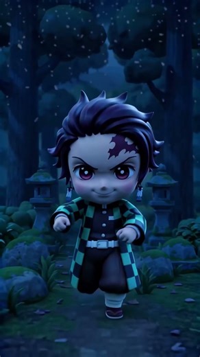 Chibi Tanjiro with Water Style 🌊 🗡️ Made with KomikoAI #tanjiro #demonslayer #aiart #komikoai