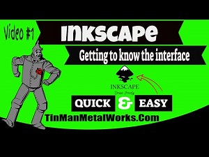 Inkscape Tutorial, Getting to know the interface. Learn Inkscape for use in the CNC Industry video 1