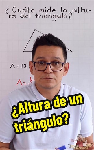Determinar la altura de un triángulo. #matematicas #triangulos #aprendeentiktok