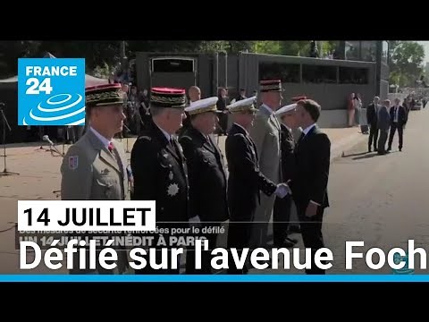 Défilé du 14 juillet sur l'avenue Foch à quelques jours des Jeux olympiques • FRANCE 24