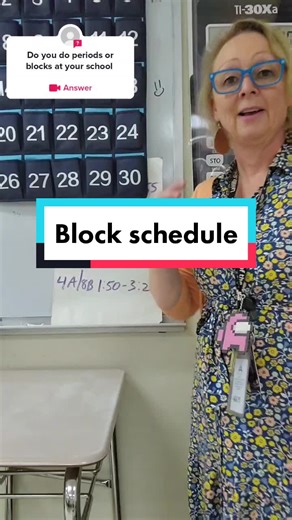 A Day B Day Block Schedule at My School