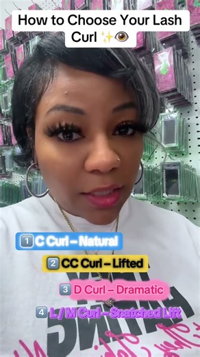 How to Choose the Right Lash Curl (C, CC, D, L + M Explained)