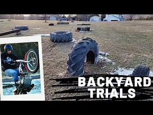 Moto Trials Backyard Obstacle Course Build - Part 1. 2/5/21