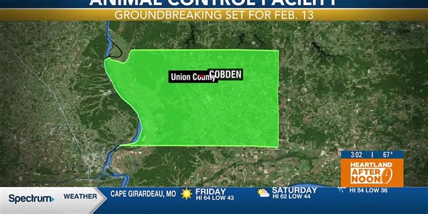 Groundbreaking for new animal control facility in Union County, Illinois