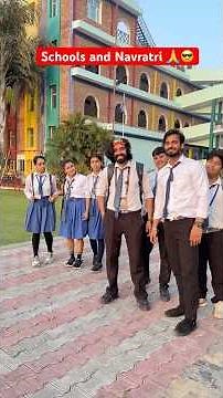 Schools and Navratri 🙏😎 #shorts #ytshorts #navratri #teratrigun