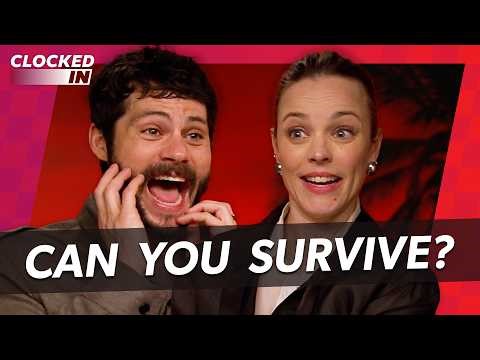 "Maze Runner!" 🤣 Dylan O'Brien & Rachel McAdams Take The ULTIMATE Survival Trivia Quiz📝 | Clocked In