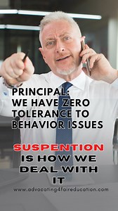 If your child is being #suspended for behavior issues at school, we need to discuss support at school. Zero tolerance should not apply to #WorkRefusal or #SelfRegulation #Needs. Has your child been suspended for something outlandish? Share here. #BehaviorAdvocate #IEP #ADHDAdvocate #AutismAdvocate #SchoolHelp #FBA #BIP | Advocating 4 Fair Education