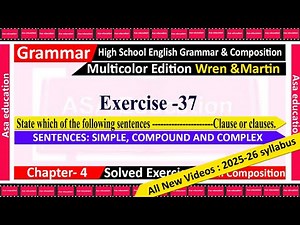 37 Sentences Explained | Simple, Compound & Complex Sentence Identification with Full Explanation