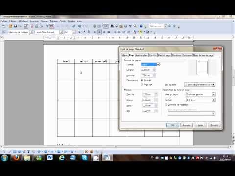 OpenOffice Modifier l'orientation d'une page