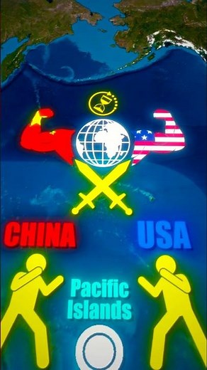 US and China's Battle for the Pacific islands #geography #usa #geographyfacts #geopolitics #fact