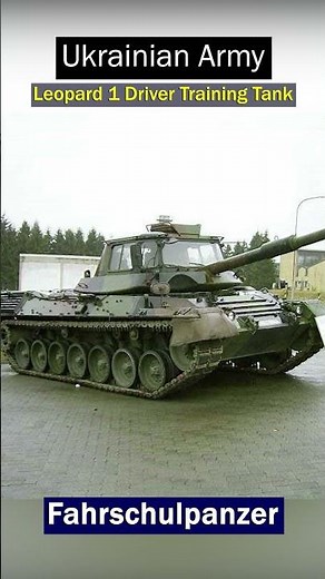 Leopard 1 Driver Training Tank: A Key Tool for Ukrainian Army Training