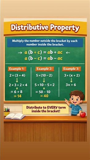 Learn Distributive Property with Examples #mathswithmentor1 #class8maths #class6maths #class7maths