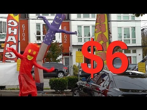 DIY Whacky Inflatable Tube Man Costume for Under $6