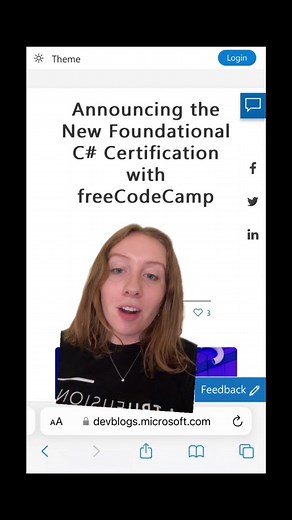 Earn your free #csharp certification with freeCodeCamp🚀 #dotnet #codetok #learntocode #certification #freecodecamporg