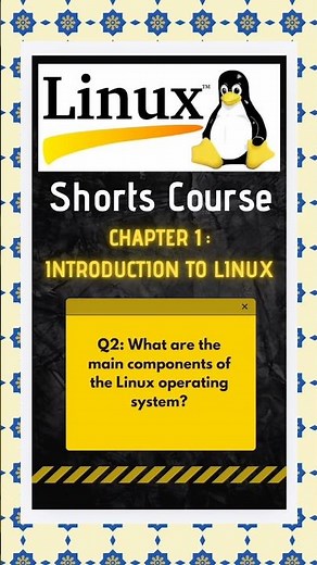 What are the main components of the Linux operating system?