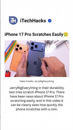 iPhone 17 Pro Scratch Gate | Scratches Easily😱