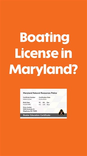 Do You Need a Boating License in Maryland? #Maryland #Boating #boatersafety #MarylandBoatingLicense
