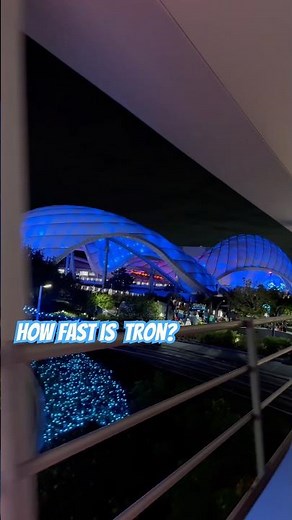 Just HOW Fast Is TRON?! 👀⚡#disney #rollercoaster #shorts