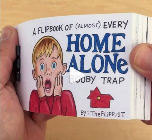 347K views · 11K reactions | 'Home Alone' flipbook by The Flippist Custom Cartoons https://www.visualatelier8.com/ | Visual Atelier 8 | Facebook